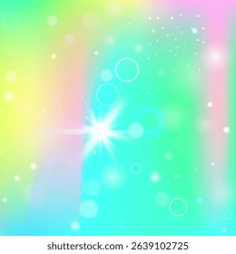 Rainbow Invitation. Pink Magic Background. Girl Pattern. Holographic Abstract Mesh. Purple Pastel Hologram. Lilac Galaxy Gradient. Kawaii Glitter. Neon Rainbow Invitation.
