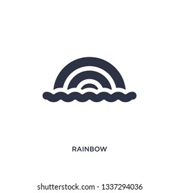 rainbow isolated icon. Simple element illustration from brazilia concept. rainbow editable logo symbol design on white background. Can be use for web and mobile.