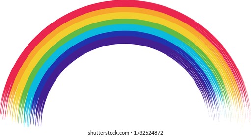 
rainbow isolated on white background
