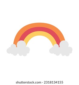 Rainbow item patrick day design illustration