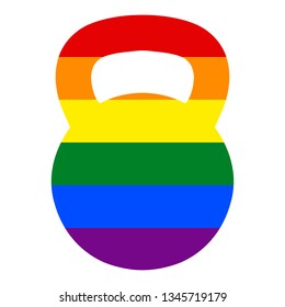 Rainbow Kettlebell Clipart