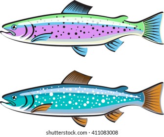 Rainbow and Lake trout