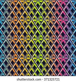 Rainbow lattice seamless pattern.