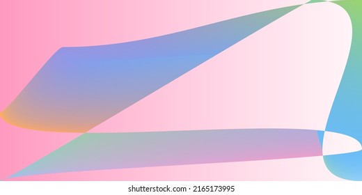 Rainbow Layers Multicolor Smooth Horizontal Lines. Technology Digital Dynamic Fluid Futuristic Gradient Mesh. Color Neon Shape Pastel Office Background. Psychedelic Pink Minimal Modern Illustration.