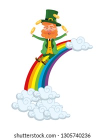 rainbow leprechaun sliding juggle