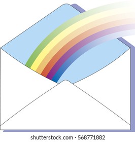 Rainbow letter