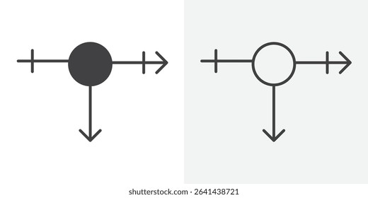 Rainbow LGBT flag icon Line graphics illustration