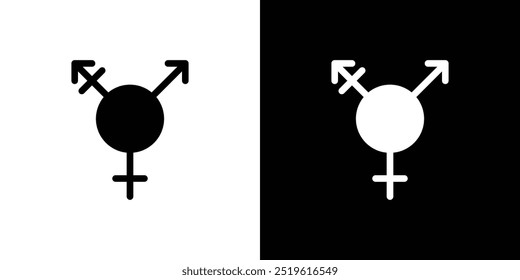 Logotipo lineal del icono de la bandera LGBT del arco iris aislado