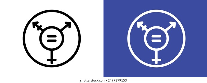 Rainbow LGBT flag icon logo sign set vector outline