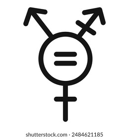 Rainbow LGBT flag icon mark in filled style