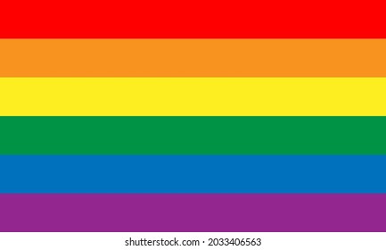 Rainbow LGBT flag. Vector flag of LGBT community. Illustration of the LGBT community. Stock vector EPS 10