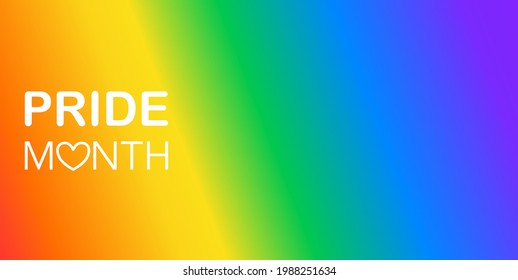 Rainbow LGBT gradient background ,Symbol of LGBT gay pride, space for text,vector illustration