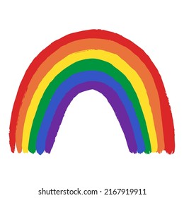 Rainbow Lgbt Pride Month Hand Draw Stock Vector (Royalty Free ...