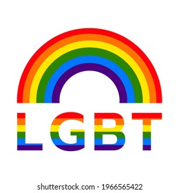 Rainbow Lgbt Symbols Lgbt Pride Flag Stock Vector (Royalty Free ...