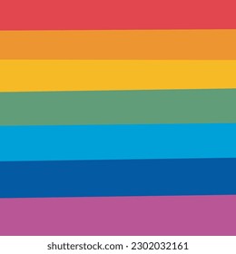 Rainbow LGBTQ Pride flag. Vector illustration of the Pride parade. LGBT community