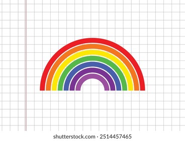 Fondo del Vector del orgullo LGBTQ del arco iris. forma del arco iris con la bandera del orgullo LGBT. icono del arco iris
