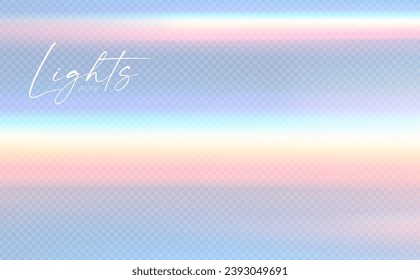 Rainbow light effect. Dispersion of beam. Sun light effect for immersion in atmosphere