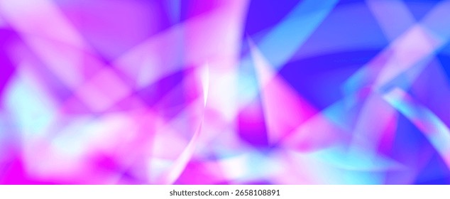 Prisma de fuga de luz de arco iris. Fondo de prisma iridiscente.  Superposición De Vidrio Con Resplandor Solar, Rayas De Neón Y Brillo De Gradiente Sutil. Efecto de fuga de luz de cristal.
