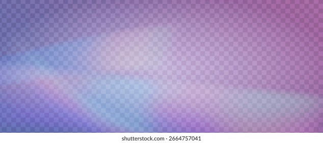 Prisma de fuga de luz de arco iris. Fondo de prisma iridiscente.  Superposición De Vidrio Con Resplandor Solar, Rayas De Neón Y Brillo De Gradiente Sutil. Efecto de fuga de luz de cristal.