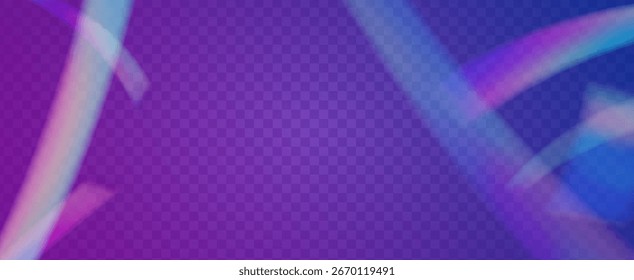 Prisma de fuga de luz de arco iris. Fondo de prisma iridiscente.  Brillo De Espectro Y Haz De Cámara Con Una Explosión De Color Y Brillo De Gema. Efecto de fuga de luz de cristal.