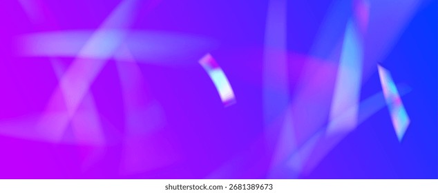 Rainbow Light Leak Prism. Iridescent Prism Background.  Glitter Ray And Diamond Gradient With Glow Overlay On Transparent Film. Crystal  Light Leak Effect.