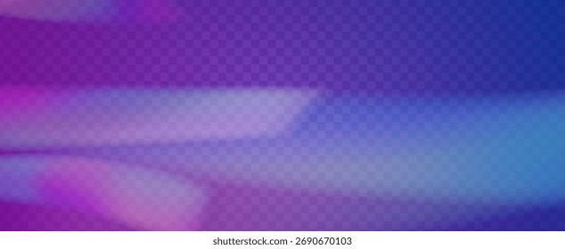 Prisma de fuga de luz de arco iris. Fondo de prisma iridiscente.  Rayo De Brillo Y Gradiente De Diamante Con Superposición De Resplandor En Película Transparente. Efecto de fuga de luz de cristal.