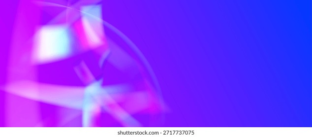 Rainbow Light Leak Prism. Iridescent Prism Background.  Spectrum Shine And Camera Beam With A Color Burst And Gem-like Sparkle. Crystal  Light Leak Effect.