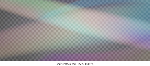 Rainbow Light Leak Prism. Iridescent Prism Background.  Spectrum Of Color And Light With Sparkle, Glitter, And A Gem-like Aura. Crystal  Light Leak Effect.