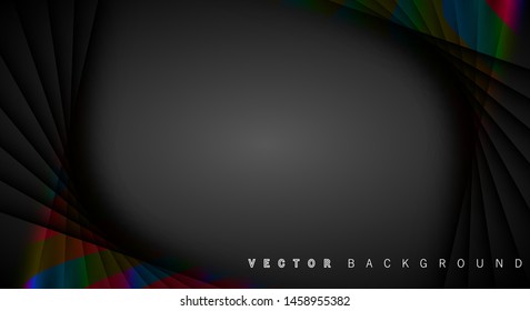 rainbow light line shadow dark grey luxury background