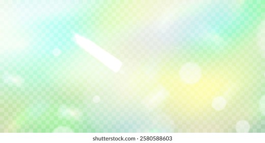 Rainbow light prism effect, transparent background. Hologram reflection, crystal flare leak shadow overlay.		