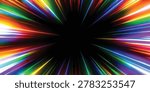 Rainbow light streaks exploding outward with speed lines light effect explosion effect abstract background motion background glowing energy burst dynamic explosion radiating