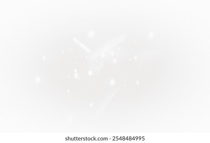 Arco-íris claro e pó branco. O cristal cintila com um efeito arco-íris. Plano de fundo com efeito bokeh png luz. Lindo Natal brilhante fundo de poeira.