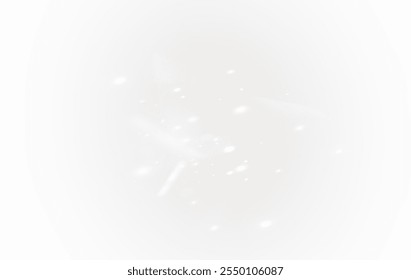 Rainbow light and white dust. The crystal shimmers with a rainbow effect. Background with bokeh light effect png. Gorgeous Christmas glowing dust background.