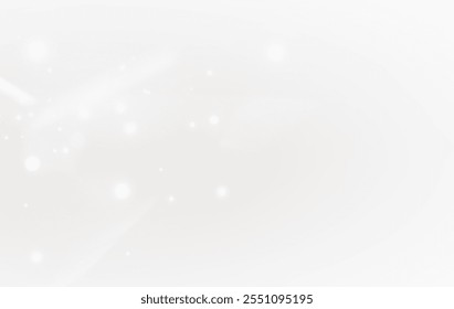Rainbow light and white dust. The crystal shimmers with a rainbow effect. Background with bokeh light effect png. Gorgeous Christmas glowing dust background.