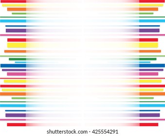 rainbow line abstract art background vector
