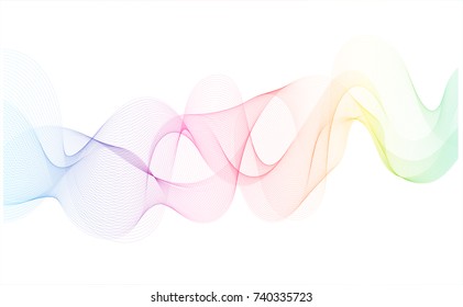 Rainbow line abstract pattern background,EPS10