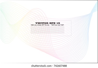 Rainbow line abstract pattern background,EPS10