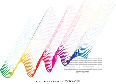 Rainbow line abstract pattern background,EPS10