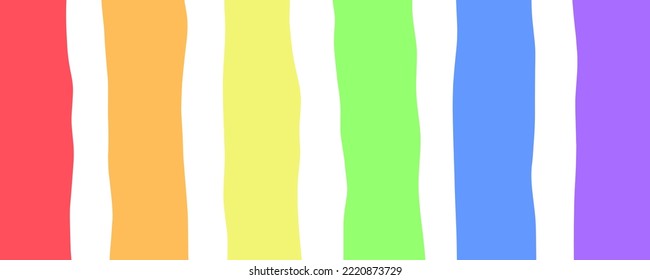 Rainbow line background design vector. 
