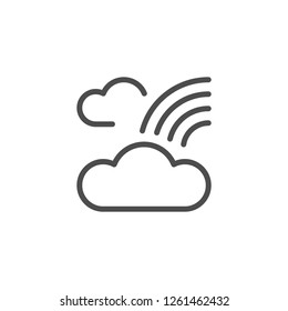 Rainbow line icon