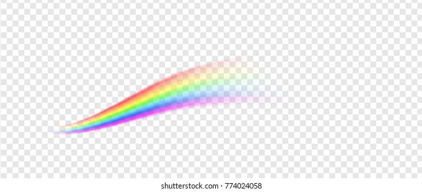 Rainbow line illustration isolated on transparent background