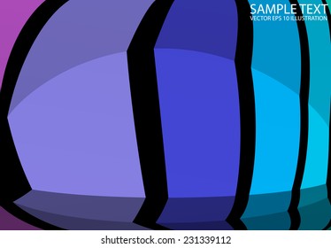 Rainbow lined abstract background illustration - Vector colored rainbow background template