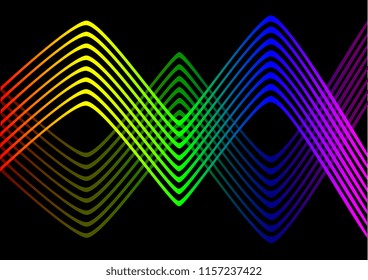 rainbow lines background graphic
