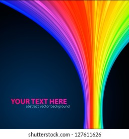 Rainbow Lines Background. Vector illustration for your business presentations.