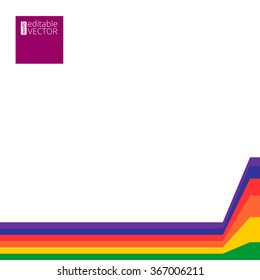 Rainbow Lines Background. Vector illustration for your business presentations and design.