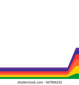 Rainbow Lines Background. Vector illustration for your business presentations and design.