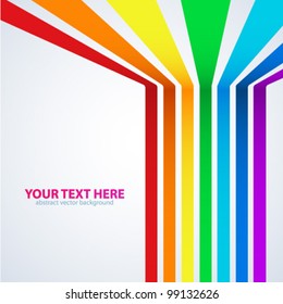 Rainbow Lines Background. Vector illustration for your business presentations.