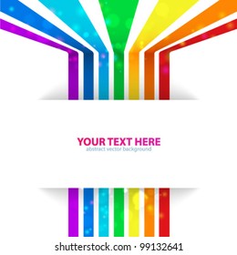 Rainbow Lines Background. Vector illustration for your business presentations.