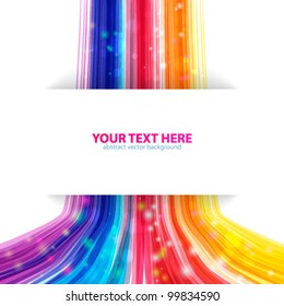 Rainbow Lines Background. Vector illustration for your business presentations.