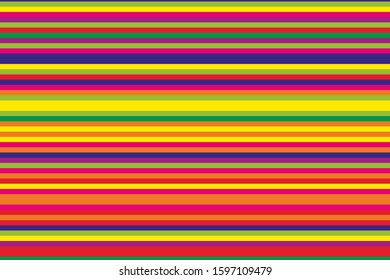 Rainbow lines in beautiful style on colorful background. 